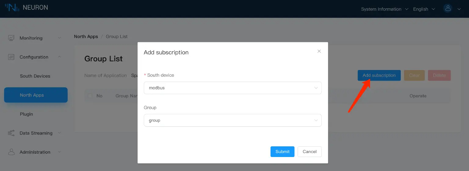 Add subscription