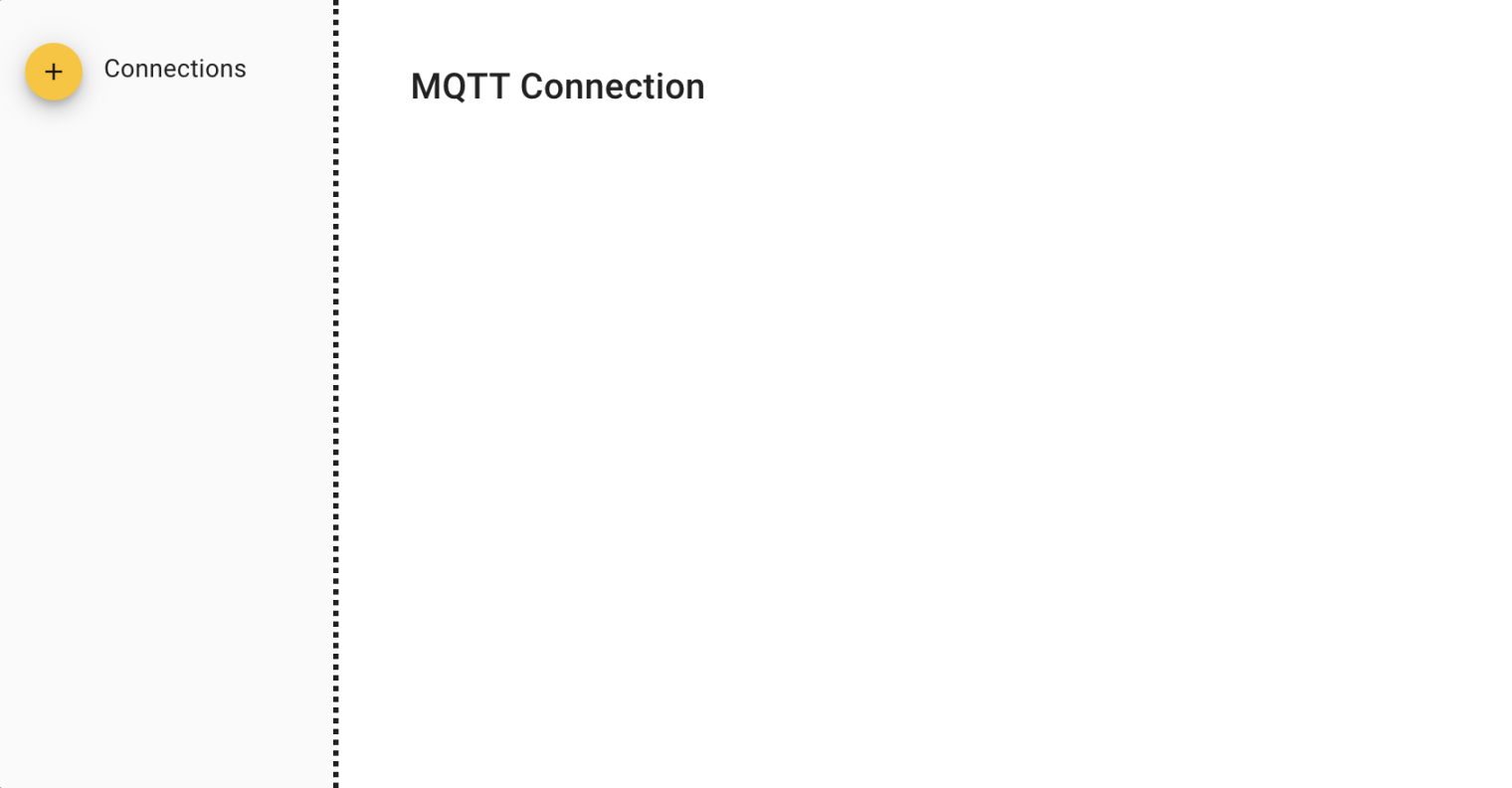 MQTT Explorer Initialization page