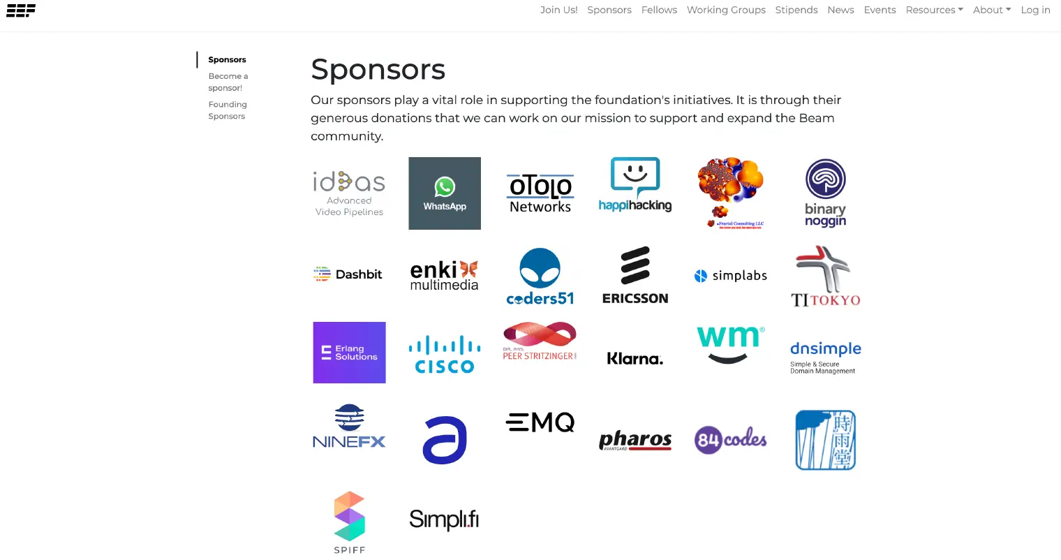 EEF Sponsors