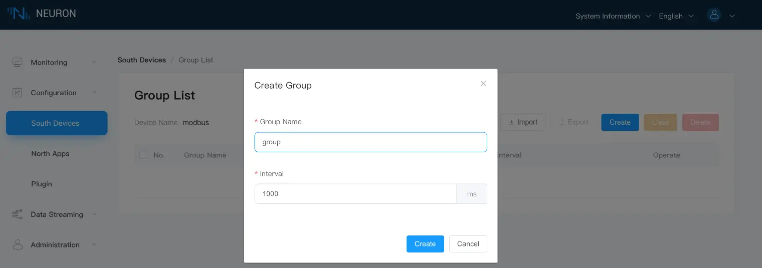 Create group