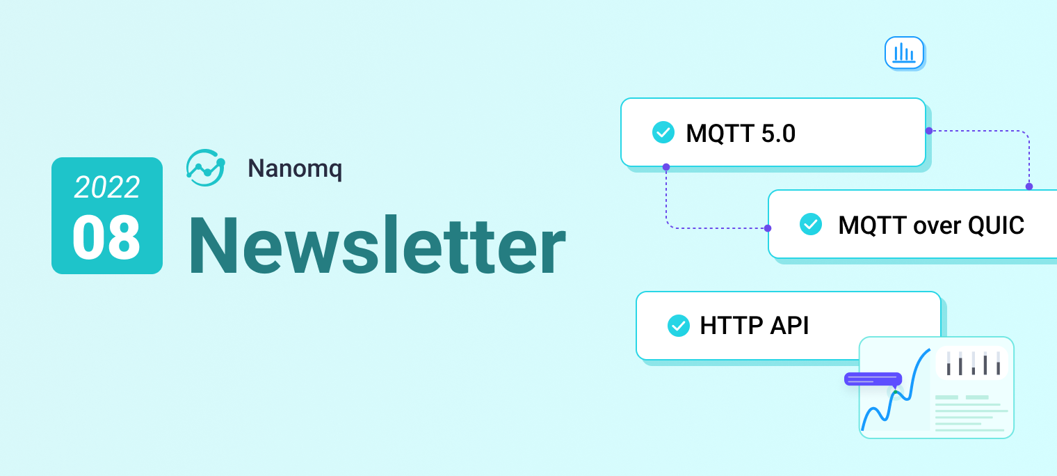 NanoMQ Newsletter 2022-08｜v0.11：MQTT 5.0 + MQTT over QUIC 桥接，新增 HTTP API 监控客户端状态
