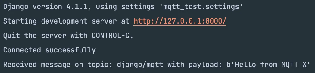 Django 接收 MQTT 消息