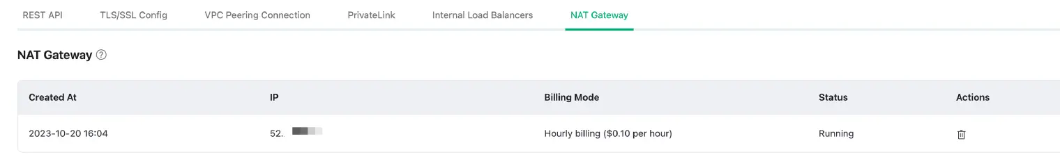 Set up NAT Gateway