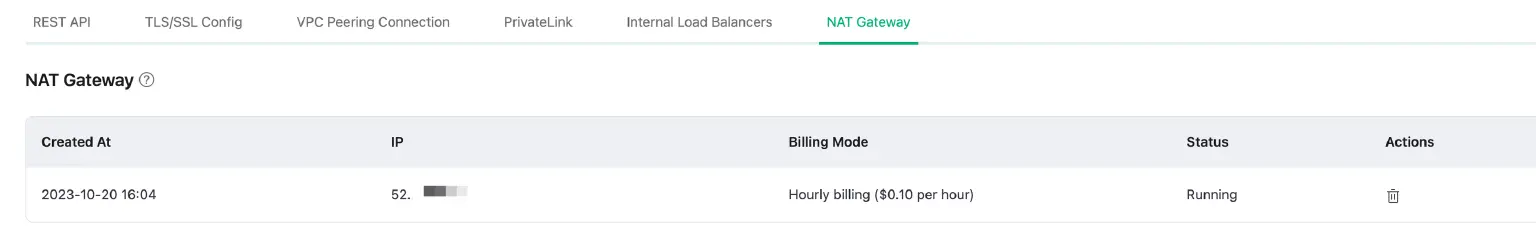 Set up NAT Gateway