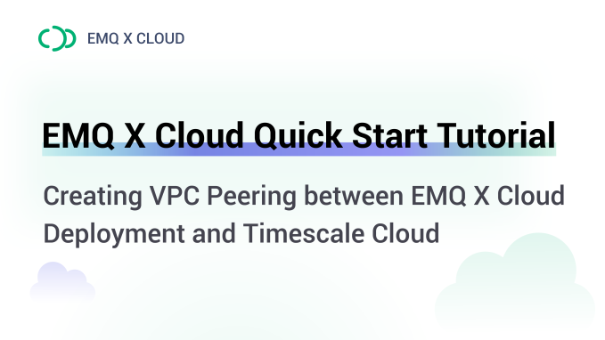Save device data to Timescale Cloud using the EMQX Cloud Rule Engine