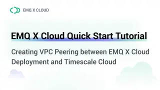 Save device data to Timescale Cloud using the EMQX Cloud Rule Engine
