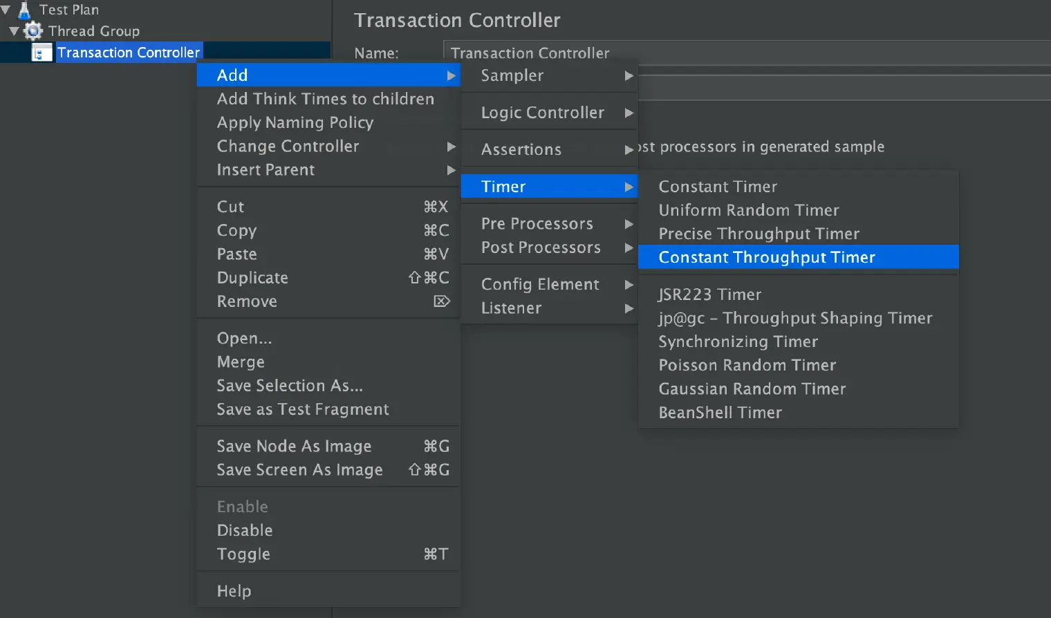 JMeter Constant Throughput Timer