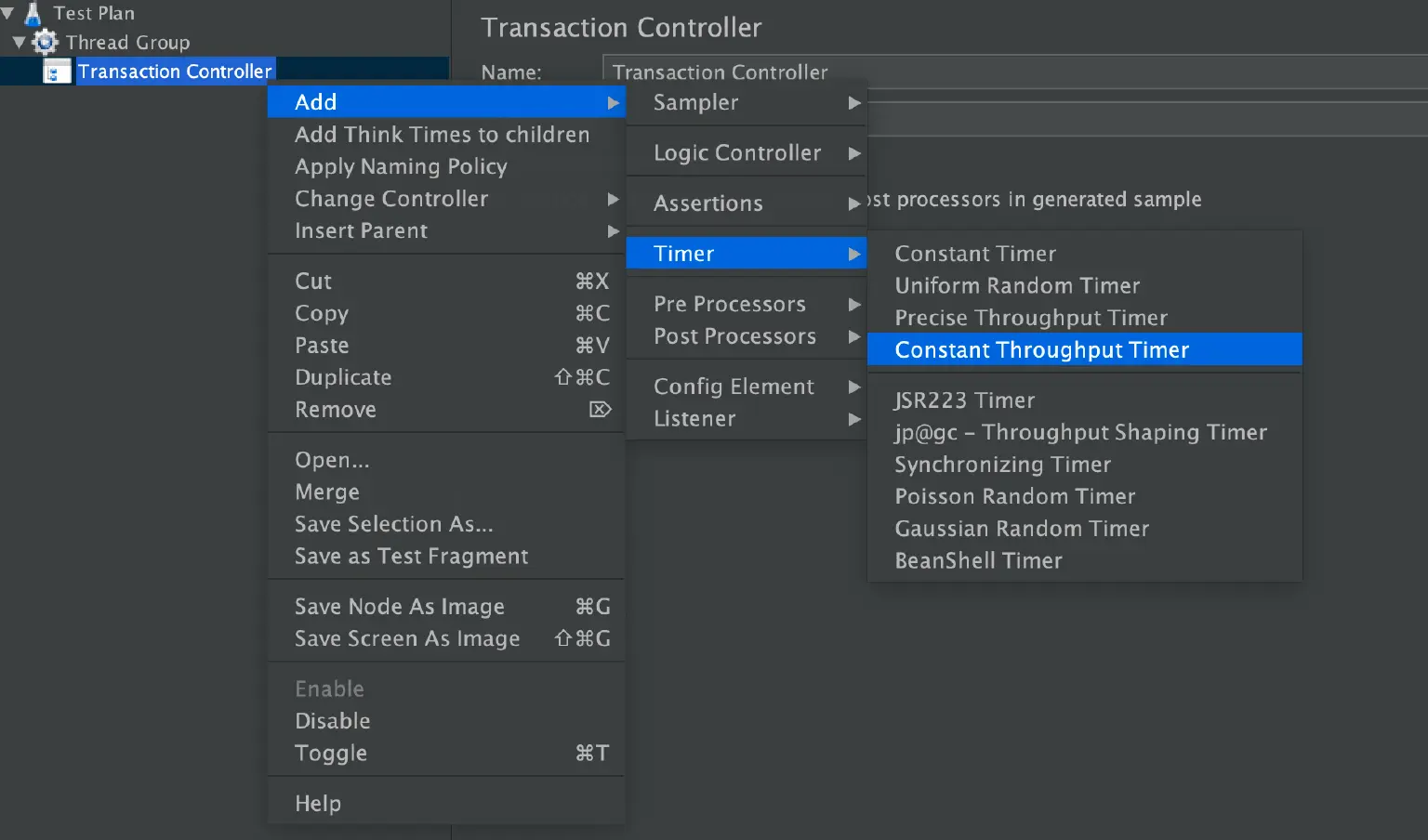 JMeter Constant Throughput Timer