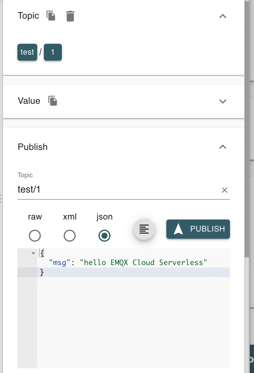 MQTT Message Publishing