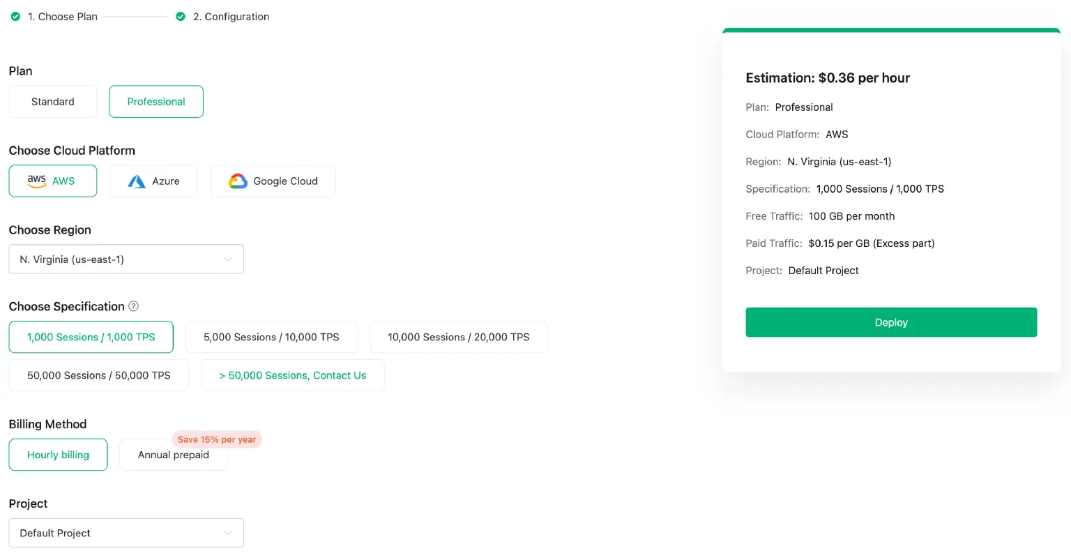 Select ‘Professional’