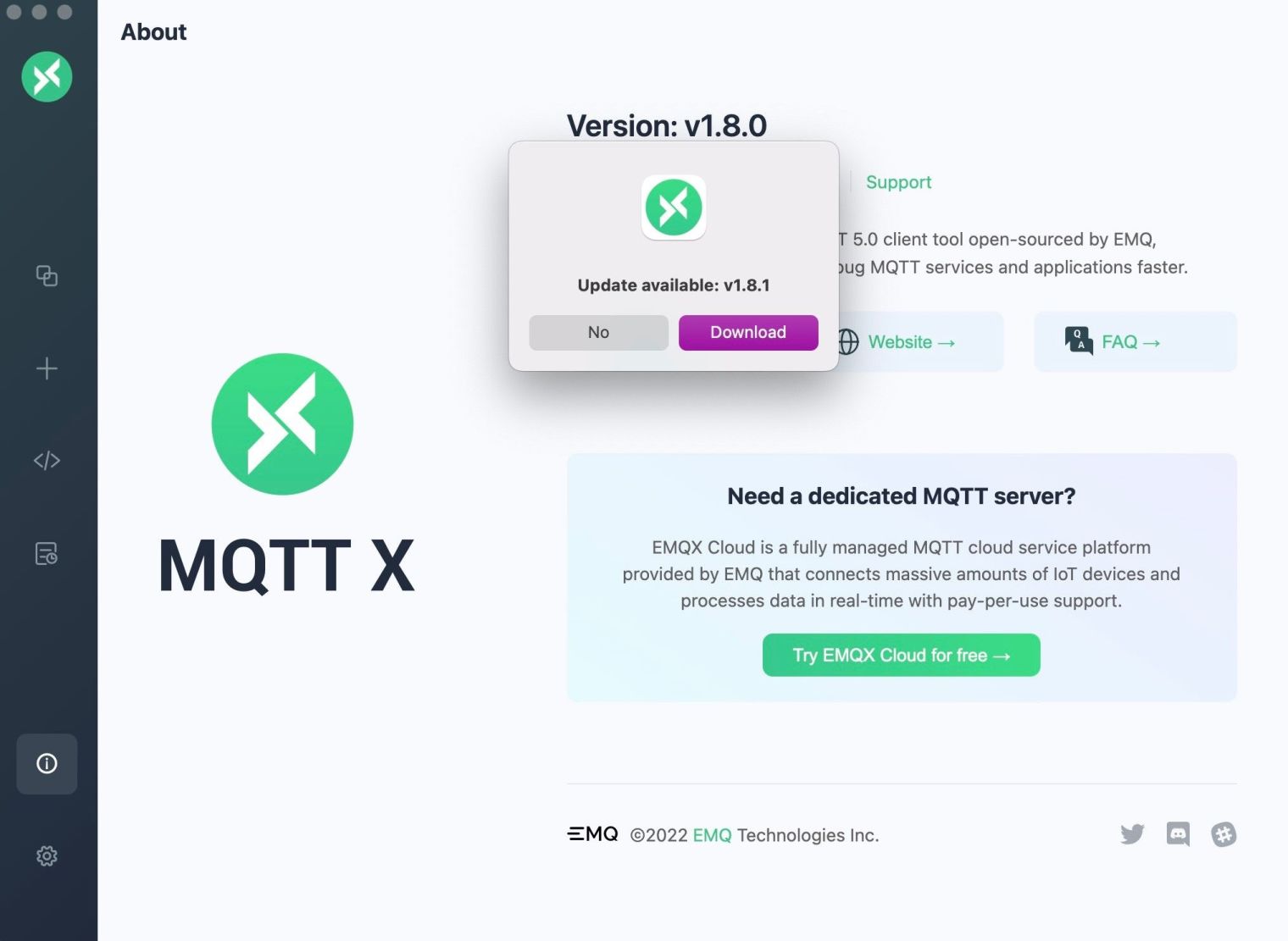 MQTTX 自动更新