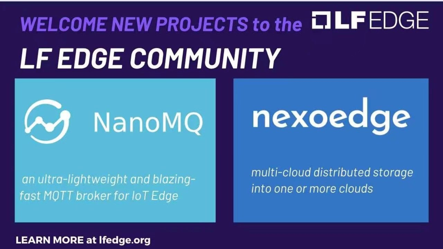 LF Edge 官方欢迎 NanoMQ 与另外一个项目同期加入组织