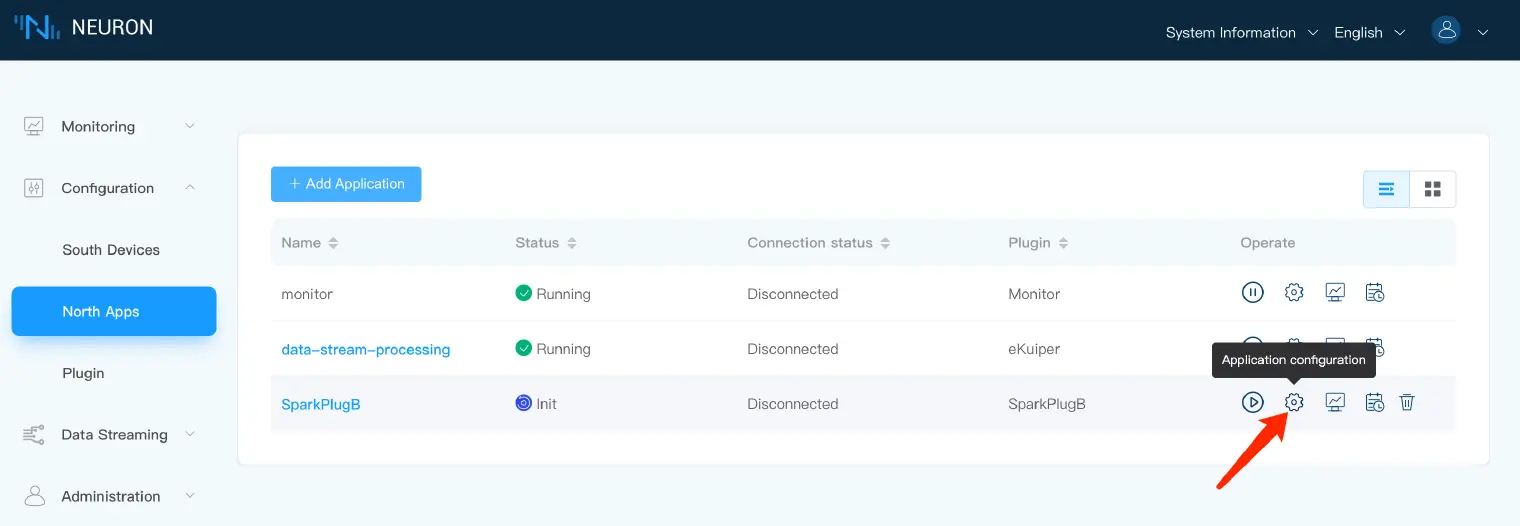 Set up the driver parameters