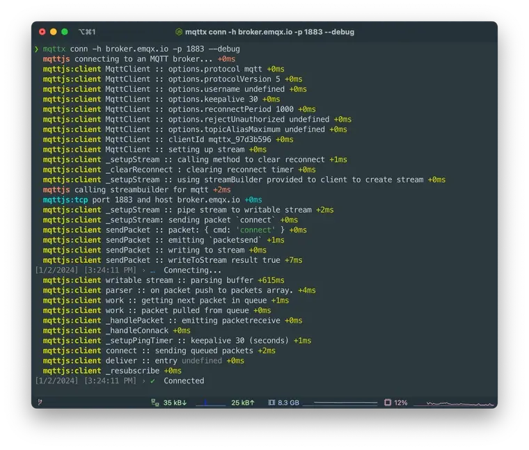 MQTT communication lifecycle