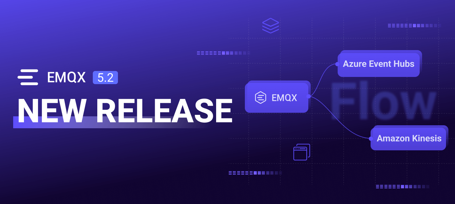 EMQX Enterprise 5.2 Released: Flow Designer, Amazon Kinesis, Azure ...