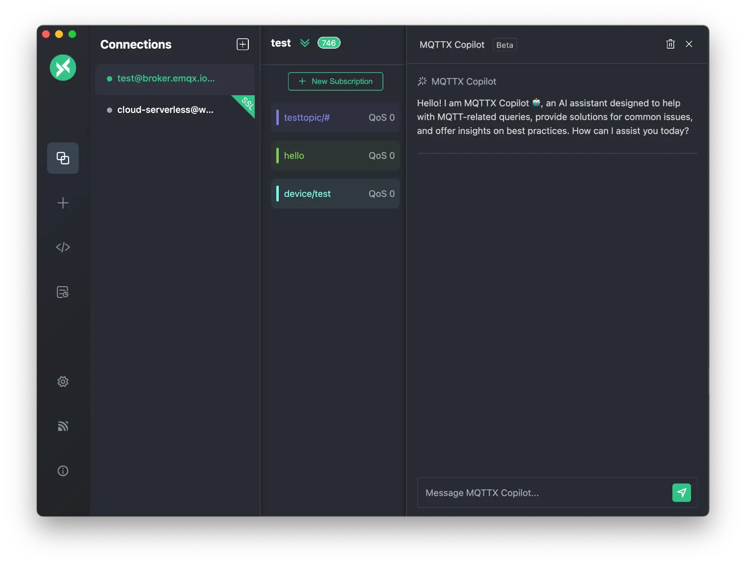 MQTTX Copilot Preview