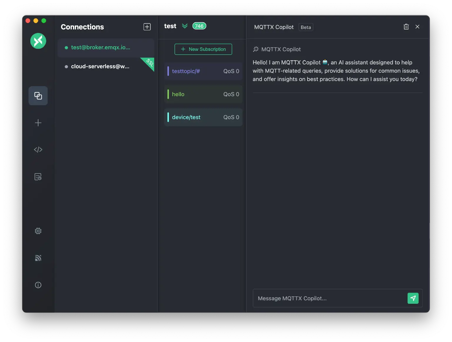 MQTTX Copilot Preview