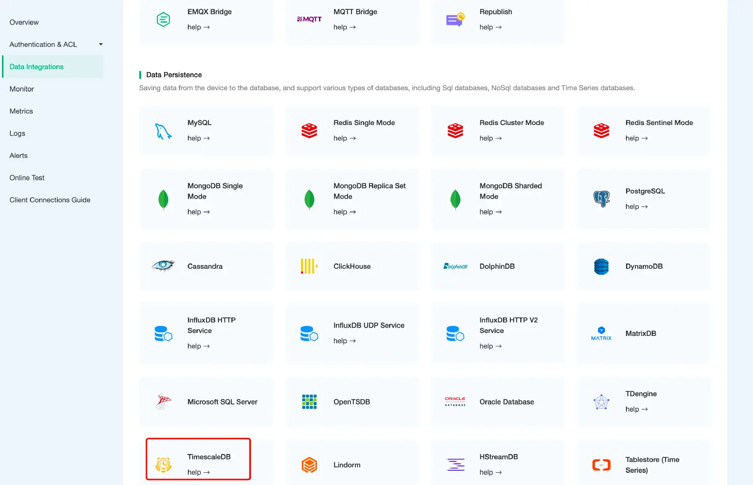 Create TimescaleDB resources