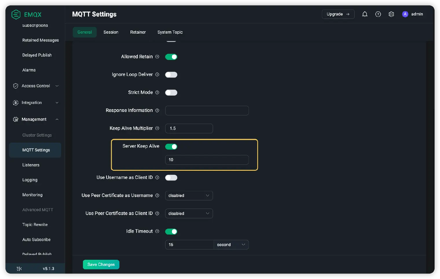 MQTT Keep Alive