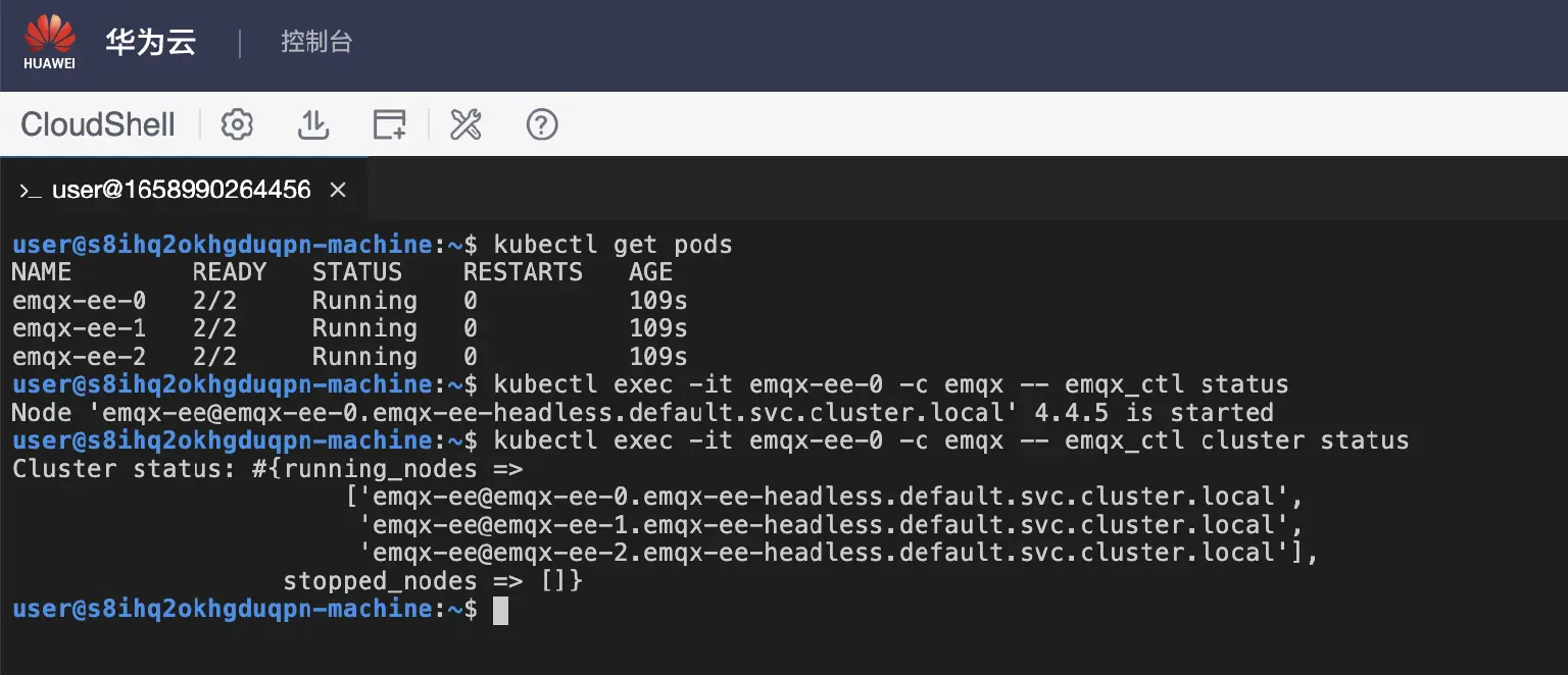 检查 EMQX 企业版状态