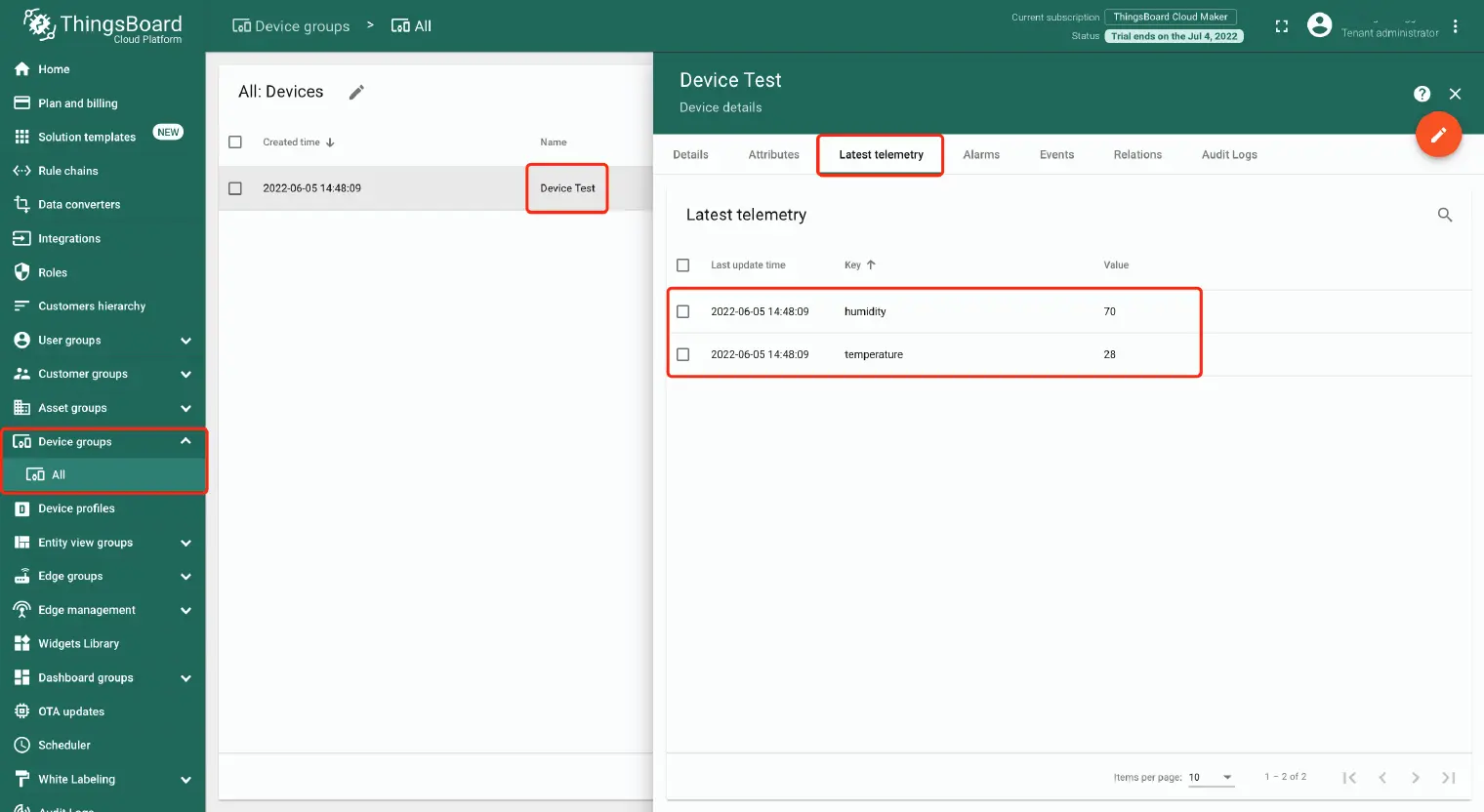 Device groups