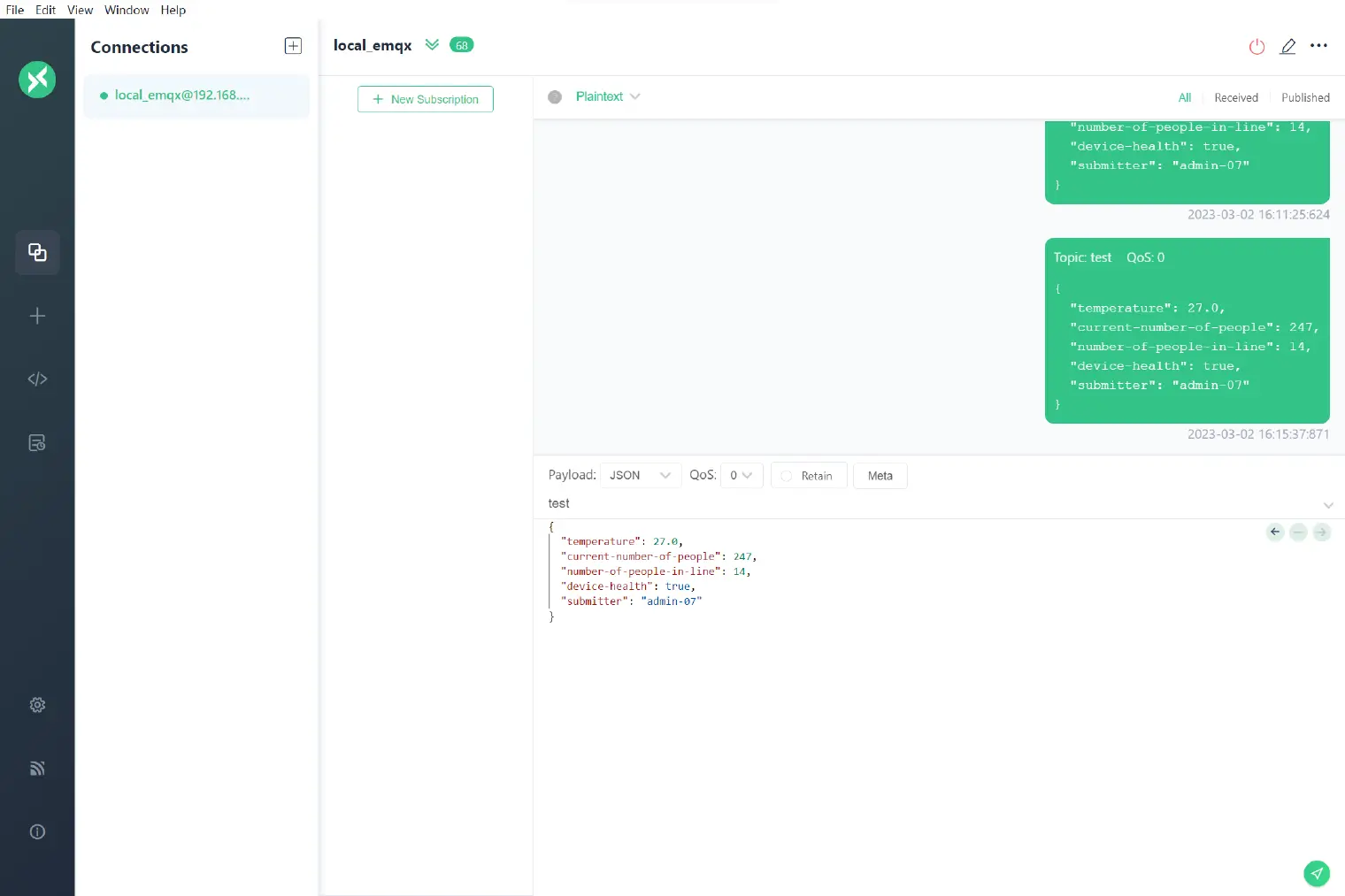 MQTT 桌面客户端