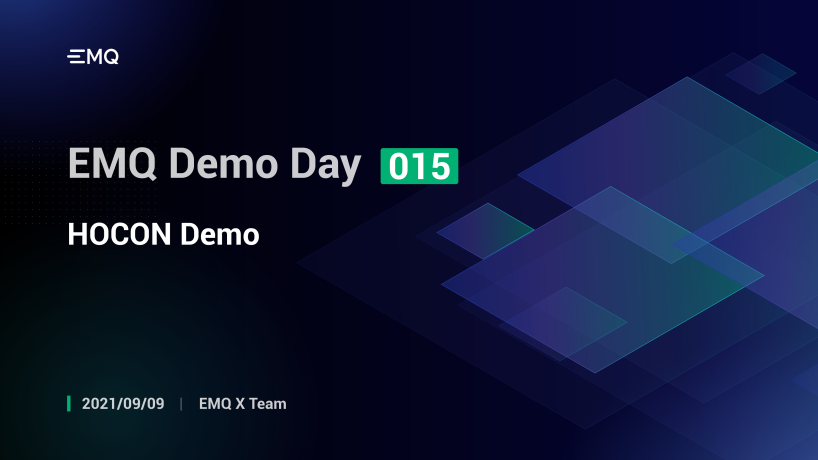 EMQX Open Source Project Demo: HOCON Demo
