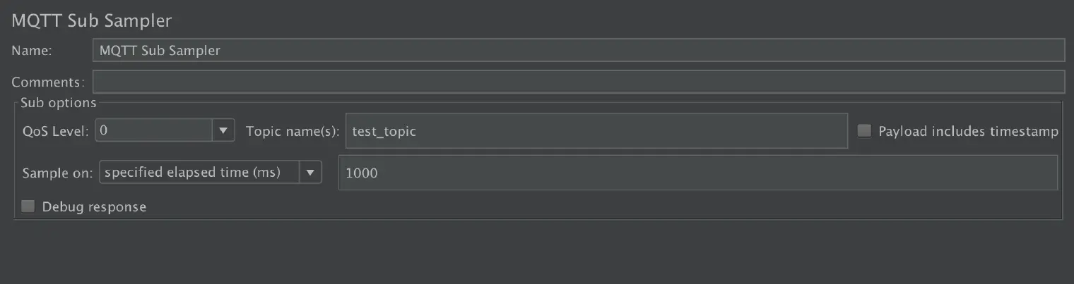 MQTT Sub Sampler