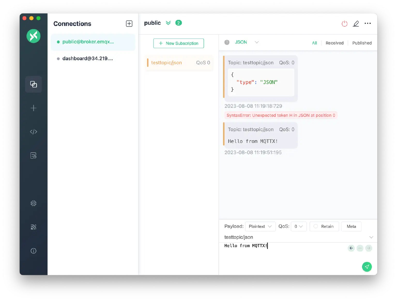 JSON Syntax Error Prompts