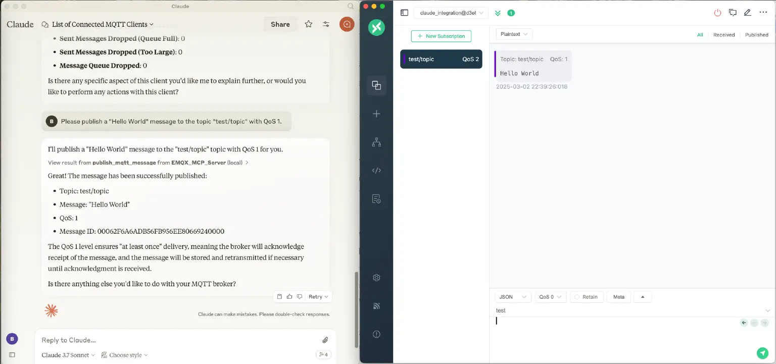 Send an MQTT Message From Cloud Desktop