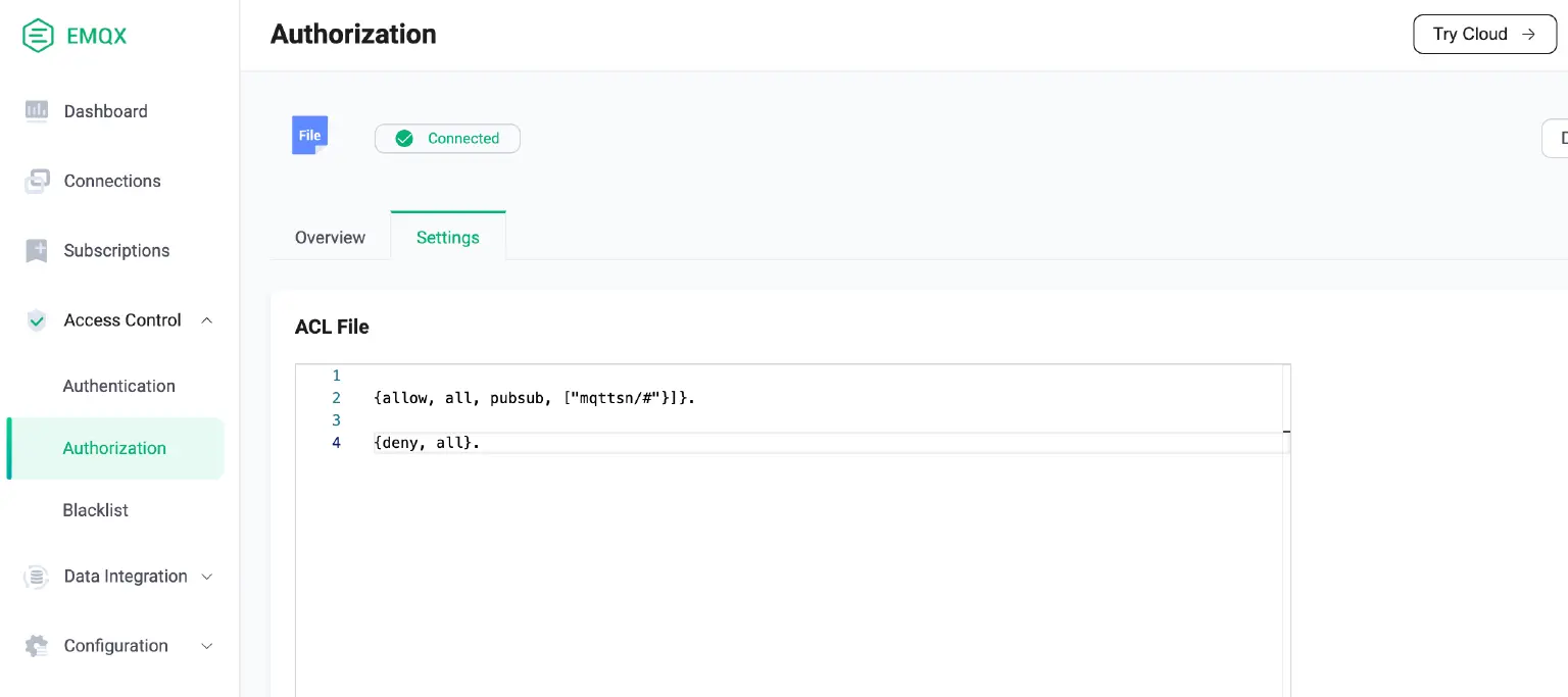 Configure permissions for Publish/Subscribe