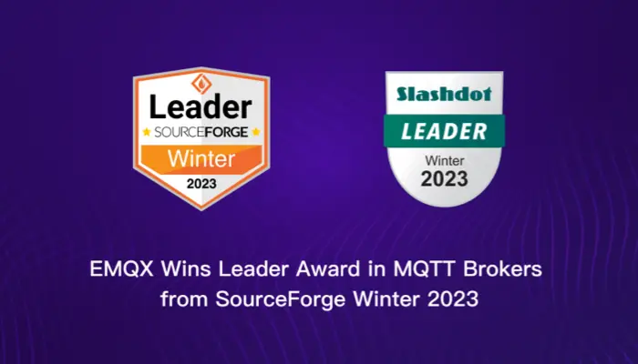 EMQX Wins the Winter 2023 Leader Award in MQTT Brokers from SourceForge