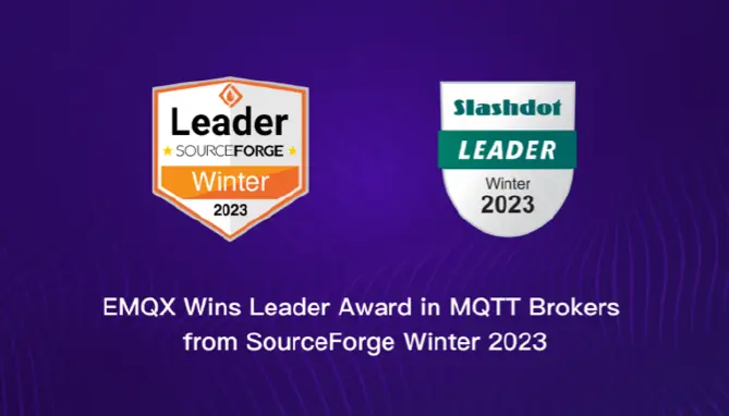 EMQX Wins the Winter 2023 Leader Award in MQTT Brokers from SourceForge